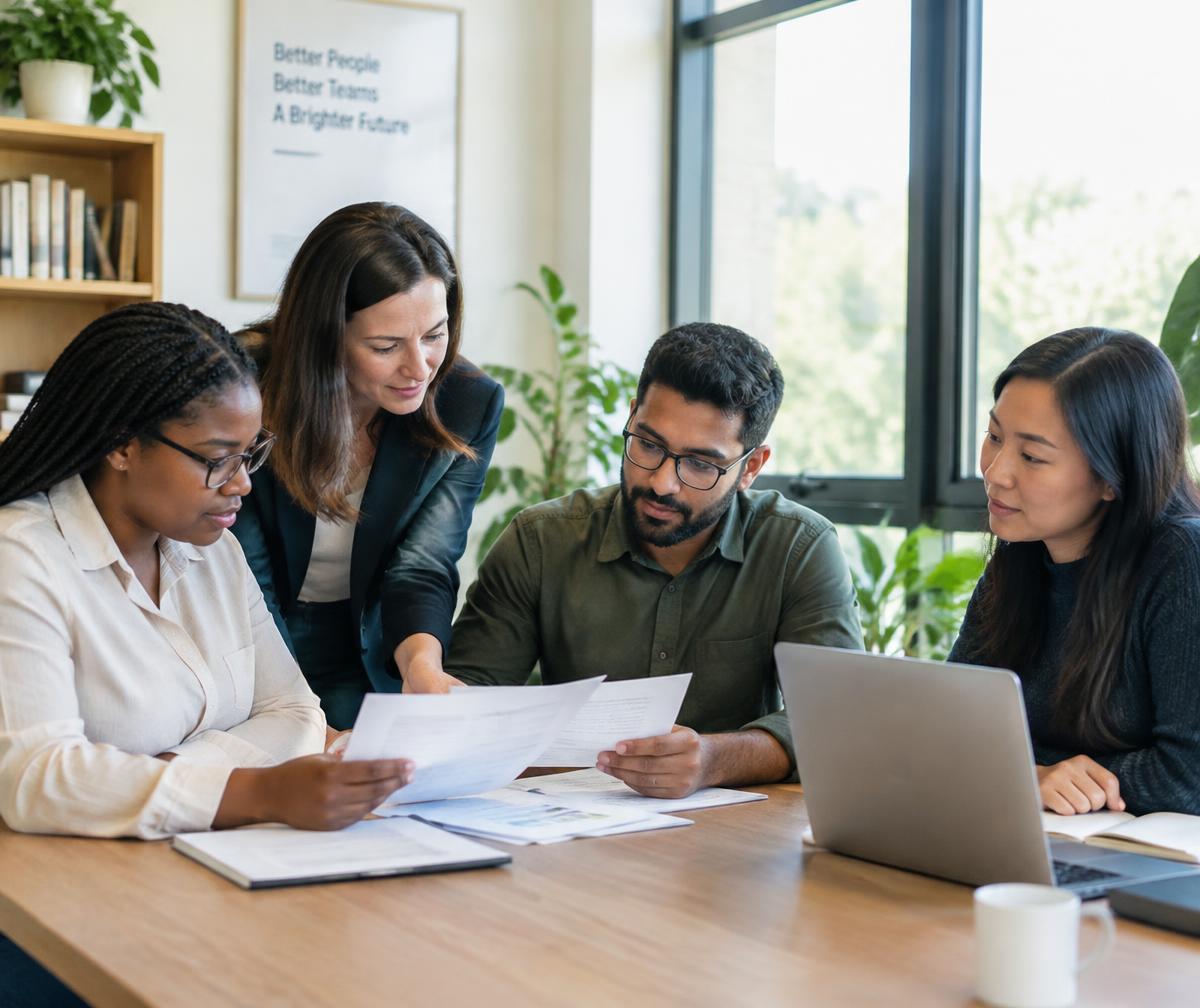 HR team reviewing documents