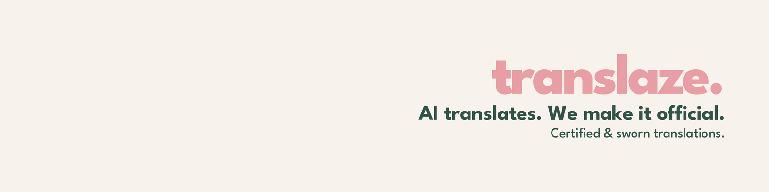 translaze. LinkedIn banner 3 — Official