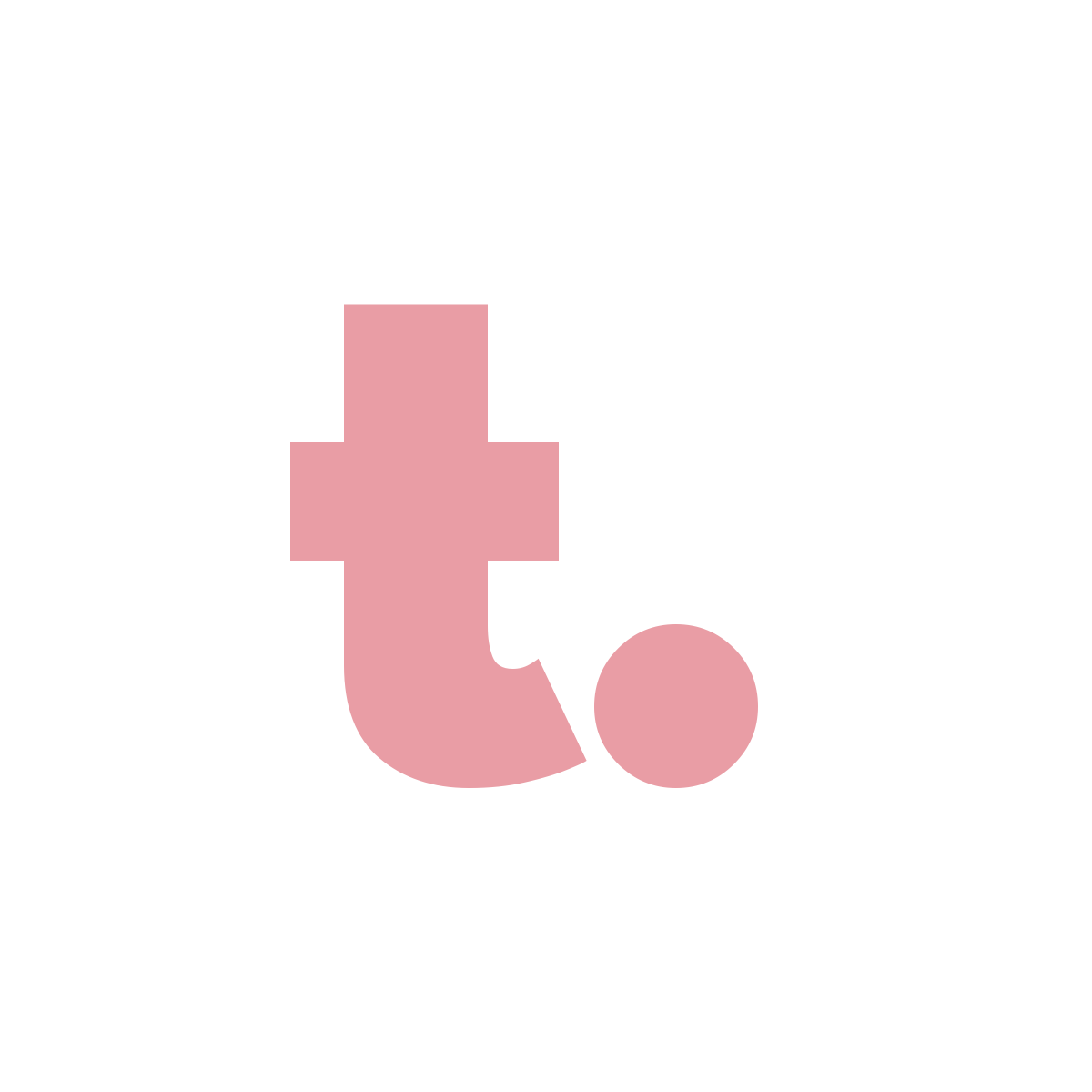 translaze. monogram — pink on transparent background